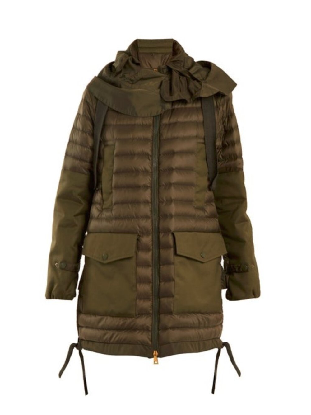 Moncler Cyanite Green Lightweight Hooded Puffer Jacket